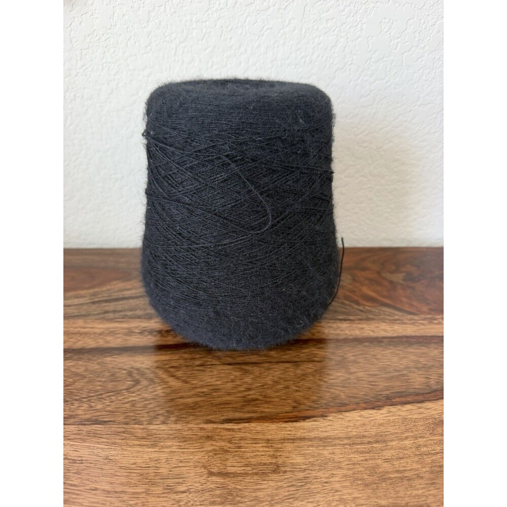 VTG National Spinning 11719 Black Acrylic Yarn for Machine or Hand Knitting 1/12